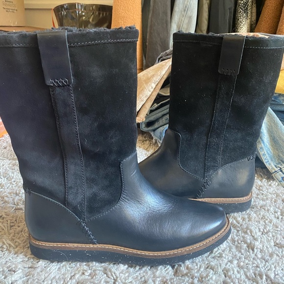 Clarks glick elmfield pull on leather boots - Picture 3 of 9